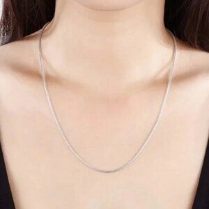 NWT Unisex Sterling Silver 925 Snake Chain 22in